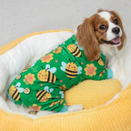 KYEESE Dog Pajamas Dog Pajamas Large Sized Dogs Stretchy Pets Pjs Velvet Pet Jammies Coat Little Bee Pets Pjs Comfy Dogs Clothes Soft Pet Onesie Costume Stretchable Clothes, XXX-Large
