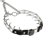 Herm Sprenger 3mm Prong Collar for Dog Training with Adjustable Length & Easy Quick Release Cliclock & Swivel Ring for Large Dogs (20-26" Neck)