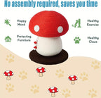 Mushroom Cat Scratcher, Cute Cat Scratching Post, Durable Sisal Rope Cat Scratching Board, Kitten Tree, Cat Toy for Cats to Play and Care for Their Claws, No Assembly Required