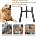 2Pack Elevated Dog Bowl Stand for Large Dogs, Adjustable Width 7-10.6", Raised Food Water Bowl Stand, Bowl NOT Included
