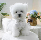 Furbabycare® Elegant Sweet Fashion Puppy Dog Blingbling Princess Skirt Pet Dog Lace Cake Camisole Tutu Dress F-White X-Small