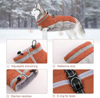 Lelepet Dog Coat Warm Dog Winter Coat Waterproof Dogs Jacket with Harness Built in Reflective Pet Fleece Vest Zip-Up Cold Weather Coats for Small Dogs Turtleneck & Windproof Coats Yorkie Brown S