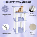 46 Inches Outdoor Cat Tower, Large Multi Level Cat Tree with Big Polypropylene Rope Scratching Posts for Indoor and Outdoor Cats