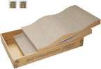 Cat Scratch Pad Cardboard Scratcher Box,2PCS in 1 Scratching Board for Indoor Cats,Reversible Durable,with Catnip