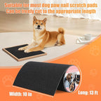 Pet Nail Self Adhesive Replacement Emery Paper Fits Most Dog Scratch Pad Cat Litter Box DIY on the Places Where Pets Like to Scratch Alternatives to Cat and Dog Nail Clippers (10in*13ft, Black)