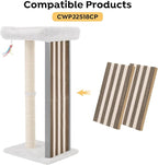 Veehoo 2 Pack Replacement Cat Scratch Pad, Cat Scratching Board for Indoor Cats and Kitten, Corrugate Scratcher Cardboard Set