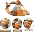 Bubblepup Plaid Bandana - Cotton Dog Kerchief, Triangle Bib, 1 Square Dog Scarf for Small, Medium, Large Dogs