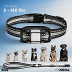 Dog Shock Collar - 3300FT Remote Dog Training Collar, Waterproof Rechargeable e-Collar with 4 Humane Modes & 2 LED Anti-Lost Lights for 10-120lbs Small/Medium/Large Dogs(Blue)