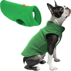 Gooby - Fleece Vest, Small Dog Pullover Fleece Jacket with Leash Ring, Green, X-Small