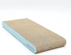 AMZNOVA Cat Scratcher Rescratch Cat Scratching Board, Scratching Pad with Catnip for Indoor, Flat Cardboard Scratcher Scratch Board for Kitten, Narrow, Baby Blue