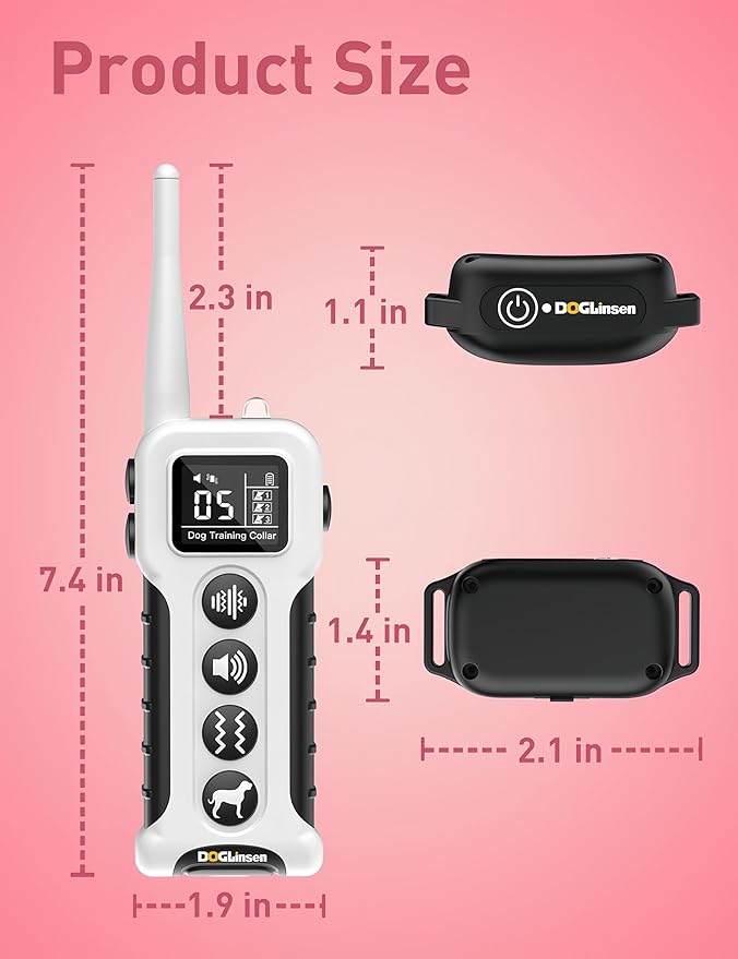 No Shock Dog Training Collar 2 Dogs, Vibrating Dog Collar, Vibration Collar for Small Medium Large Dogs - No Shock No Prongs