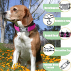 Prong Training Collar for Dogs, Adjustable Dog Pinch Collar with Quick Release Buckle, No Pull Collar for Small Medium Large Dogs, Extra Link and Caps