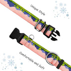 Martingale Collar for Dogs with Buckle No Pull Adjustable Nylon Limited Slip Training Dog Collars (Red Sunset, Medium)