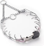 Herm Sprenger Chrome Plated Steel Dog Collar with Quick Release ClicLock Buckle O-Ring Biothane Insert Training Collar Made in Germany (Pastel Purple, 16in x 2.25mm(Neck Size up to 13-14in))