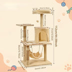 Multi-Tier cat Tree with a nest (Large-A)