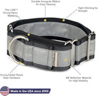 If It Barks - 1.5" Reflective Martingale Collar for Dogs - Adjustable - Made in USA - Strong, Durable, and Comfy - Ideal for Training - Suitable for Most Breeds - Medium, Black