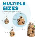 Outward Hound Hide-A-Squirrel Dog Toy – Interactive 2‑in‑1 Plush Puzzle with 3 Squeaky Removable Squirrels, Large