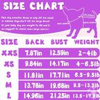 Fleece Dog Pajamas Winter Warm Dog Sweater for Small Dogs Thermal Soft Puppy Pjs Coat Stretchy Jumpsuit Doggie Pet Clothes Outfits Cat Apparel (Purple, Medium)