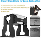 0.85 Gallon Dog Food Bowls Elevated, 10" Raised Dog Bowl with Stand for Medium Breed, Full Metal Feeding Station for Joint Pressure Relief, Easy Clean for Indoor Outdoor