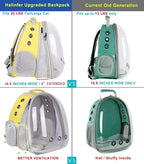 Front Extension Large Cat Backpack Carrier, Fit up to 20 lbs, Space Capsule Astronaut Bubble Window Pet Backpack to Transport Carry Large Cat and Small Puppy