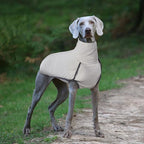 ROZKITCH Dog Winter Coat Soft Pullover Pajamas, Pet Windproof Warm Cold Weather Jacket Vest Cozy Jumpsuit Apparel Outfit Clothes for Walking Sleep Grey 3XL