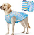 cyeollo 2pack Dog Cooling Shirt, Breathable Sleeveless Summer Clothes for Dogs, Intant Cool Dog T Shirts for Medium Large Dogs, Blue Sky 2XL