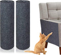 huraty 2 Pcs Cat Scratching Mat, Trimmable Cat Scratchers Furniture Protector Scratching Pad Cover Replacement for Cat Climbing Post Tree Sofa Couch Wall, Grey 78.7"x15.8"