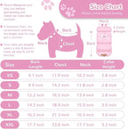 Winter Warm Dog Jacket for Small Medium Dogs Cat Cold Weather Coats with Harness Paded Dogs Fleece Vest Waterproof Windproof Dog Snow Jacket Pet Puppy Clothes (Pink,XL)