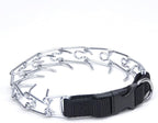 Coastal Pet Titan Easy-On Dog Prong Training Collar with Buckle - Durable Metal Training Collar for Dogs with Side Release Buckle - Black, 3 mm x 18"