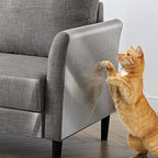 Cat Scratch Furniture Protector - 4.9"x500" Couch Protector from Cat Claws with 50 Pins, Clear Anti Scratch Furniture Protector Cat Couch Protector for Furniture、Door、Wall