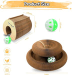 2Pack Kitty Kurls Magic Organ Cat Scratcher Toy,Accordion Design with Strong Magnet,Space Saving Cardboard Scratching Pad for Indoor Cats