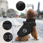 Dog Winter Coat, Warm Dog Jacket Paded Polyester Dog Vest with Built in Harness, Waterproof Windproof Reflective Cozy Adjustable Snow Pet Coat Clothes with Zipper for Small Medium Dogs
