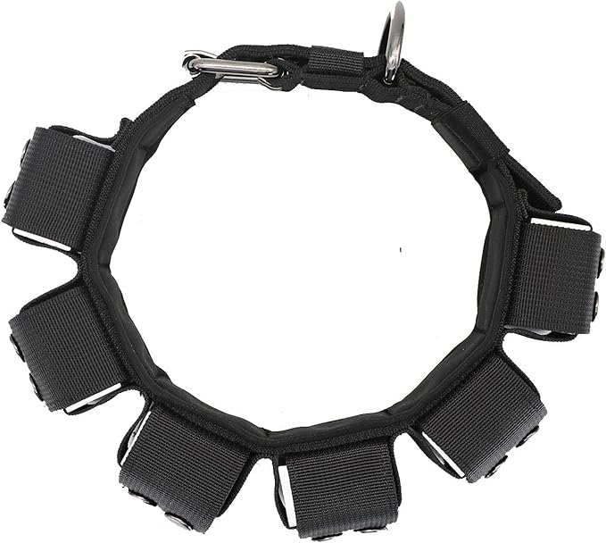 Tactical Weighted Dog Collar - Weights for Training & Exercise - Small, Medium, Large Dogs