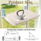 Cat Window Perch, Foldable Window Hammock for Cats with Strong Adhesive Glue, Metal Frame and Washable Soft Cover cat Bed for Window, Reversible for Winter and Summer