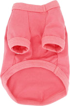 LOPHIPETS 100% Cotton Dog Tee Shirt for Small Dogs Chihuahua Puppy Clothes-Pink/XL