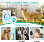 Dog Door Bell for Potty Training, Smart Wireless Doggie Doorbell to Go Outside, 1000 Feet Long Range with IP65 Waterproof Super-Light Touch Button, 60 Melodies & Adjustable Volume (White)