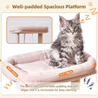 Taoqimiao Cat Tree,38.5-Inch Cat Tower for Indoor Cats,Suitable for Kittens with Luxurious cat condo with Adjustable Baskets and Luxurious Perch MS029SP Jelly Pink