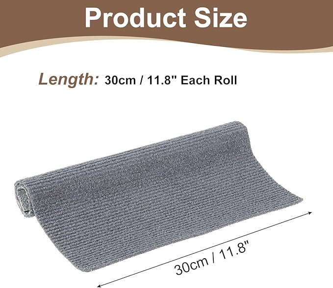 uxcell Self-Adhesive Cat Scratching Mat, 1 Roll 11.8" x 11.8" Couch Protector from Cat Claws for DIY Sofa, Wall, Doors, Cut Anti Cat Scratch Pad Carpet Mat, Dark Gray