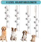 COOYOO Dog Bells to Go Outside, Premium Quality Potty Training Dog Door Bell, Yarn Handwoven Dog Bell, Adjustable Housetraining Hanging Bell-6 Extra Large Loud 1.5 DoorBells