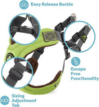 Gooby Escape Free Memory Foam Harness - Purple, Small - No Pull Step-in Dog Harness with Four Point Adjustment for Small to Medium Dogs