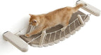 Feandrea Clickat Collection - No.003 Cat Bridge, Extremely Quick Assembly, Unlimited Expandability, Replaceable Module and Fabric Pad, Cat Wall Furniture