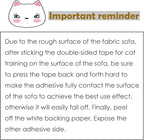 Cat Scratch Deterrent Tape - Anti-Scratch Cat Training Tape for Couch, Furniture, Door, 4" x33Yards, 100% Transparent Clear, Removable, Residue-Free, Non-Toxic