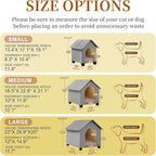 Indoor Dog House, Elevated Foldable Dog Cave Bed with Removable Plush Mat for Medium Dogs and Cats Up to 23.6 Inches Long