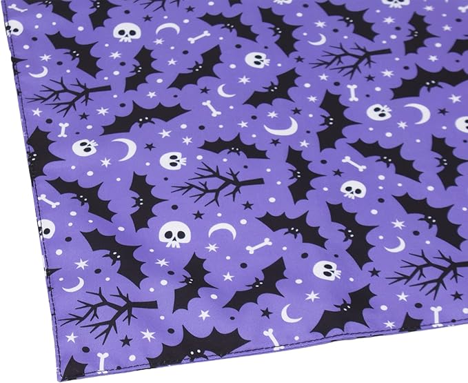 ADOGGYGO 2 Pack Halloween Dog Bandanas, Reversible Triangle Dog Scarf Accessories Halloween Bandanas for Small Dogs Pets (Small)