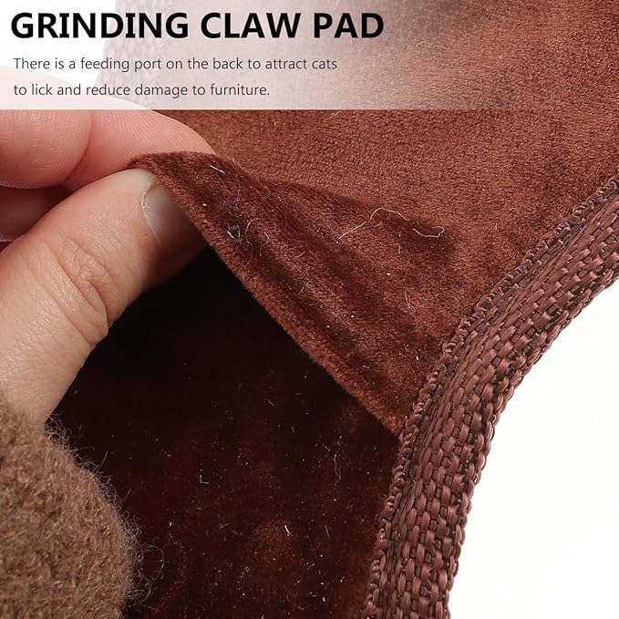 Mipcase Fish Shaped Cat Scratching Pad Hanging Sisal Mat 20.67 Inch Protective Pad for Indoor Cats Furniture Claw Sharpening and Sofa Cover