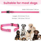 Collar Replacement Strap, Reflective Pet Safe Collars Replacement, Ecollar Replacements Strap for Bark Collar Small Dogs Training, Pink