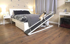 DoggoRamps Dog Ramp for Beds - Solid Hardwood with 5 Finish Options - Adjustable up to 37" High Beds with Low Incline, Safety Rails & Anti-Slip Grip, For Small Dogs up to 50lbs - Made in North America