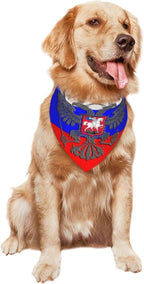 Dog Bandanas Russian Eagle Emblem Flag Pet Bandana Scarf Triangle Bibs Kerchief Accessories for Dogs Cats