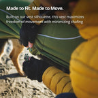 Ruffwear, Climate Changer Dog Fleece Vest, Lightweight, Warm, Winter Coat for Dogs with Adjustable Fit, Quick Release Buckles, Reflective Trim, and Harness Compatibility, Cedar Green, X-Small