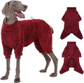 ROZKITCH Fashion Winter Dog Warm Coat Jacket, Soft Four-Legged Neck Warm Pet Sweaters for Large Sized Dog, Pullover Pet Jacket with Harness Opening DogsRed XL